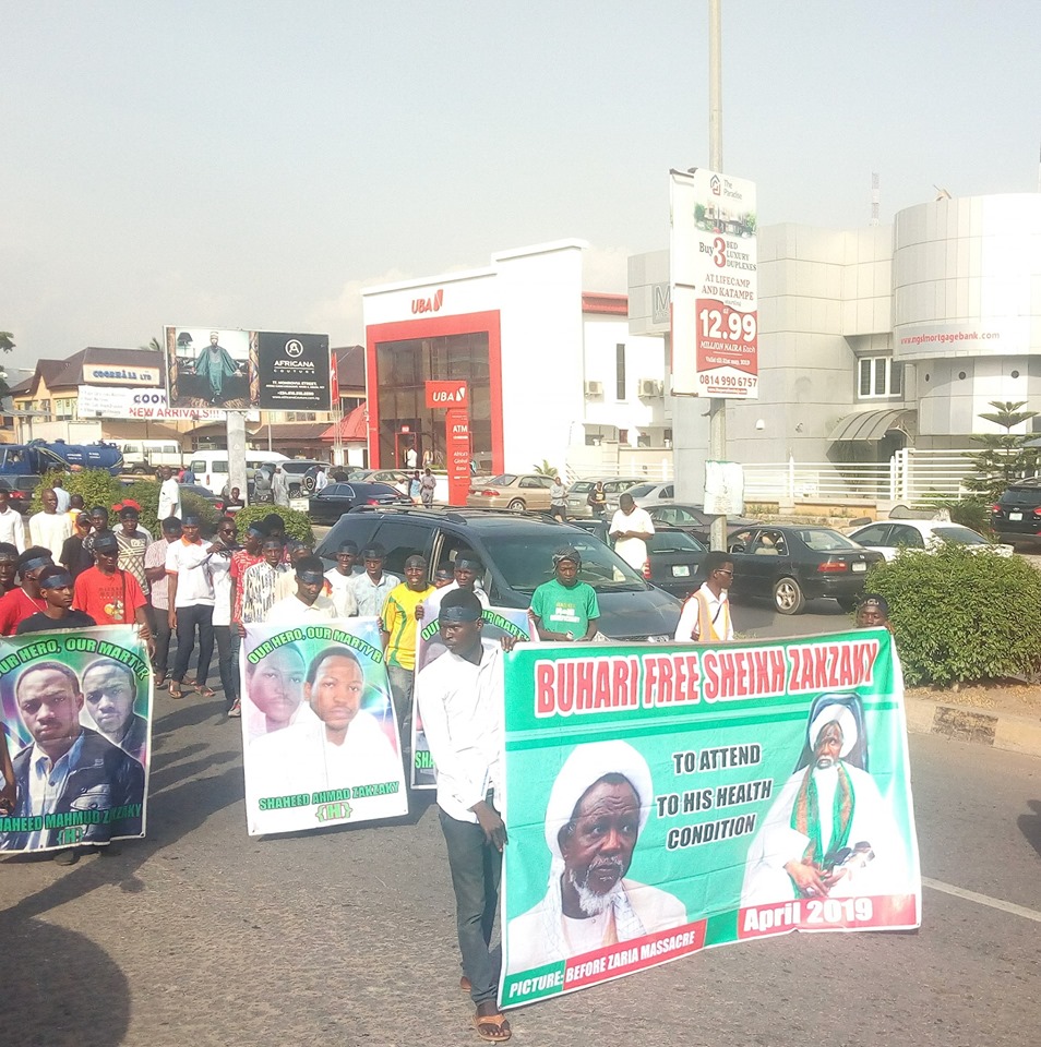  free zakzaky protest in abuja on wed the  8th of april 2019